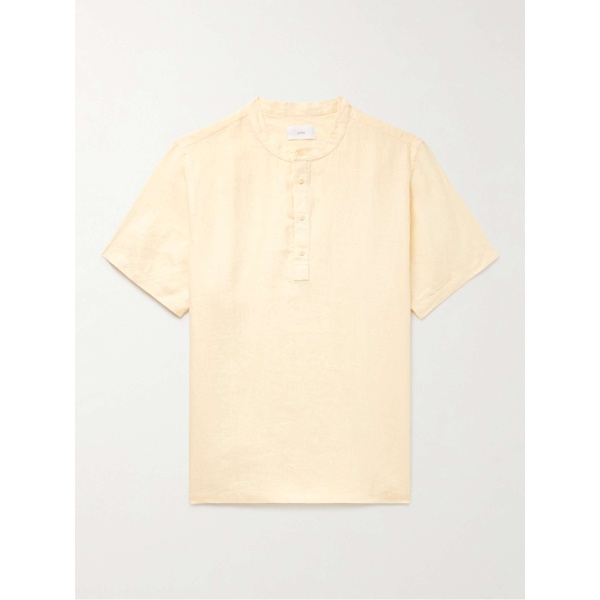  ONIA Linen Grandad-Collar Shirt 1647597317879015