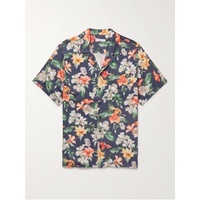 ONIA Camp-Collar Floral-Print Twill Shirt 1647597302341052