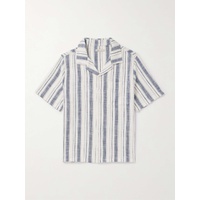 ONIA Vacation Camp-Collar Striped Cotton Shirt 1647597323780376