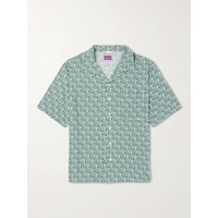 ONIA Camp-Collar Printed Woven Shirt 1647597323780557