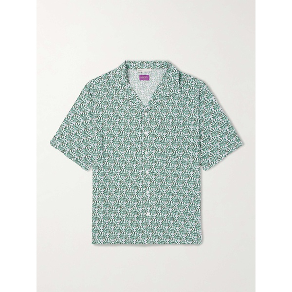  ONIA Camp-Collar Printed Woven Shirt 1647597323780557