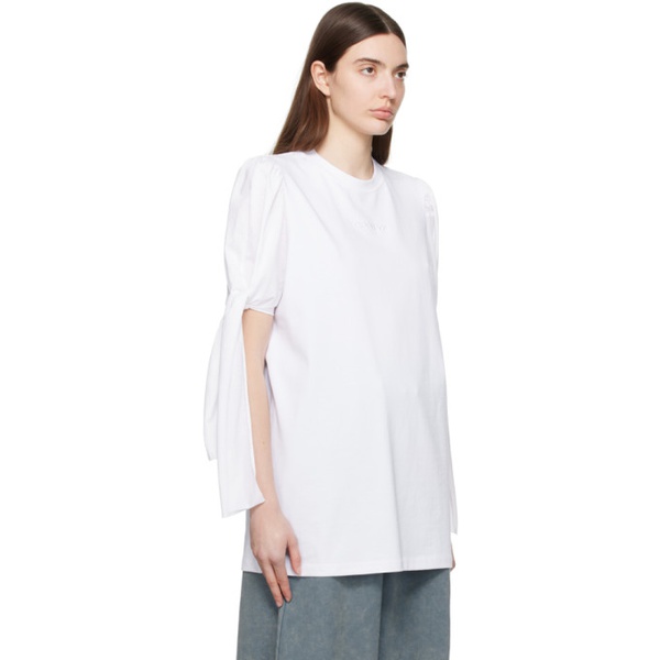  OPEN YY White Knotted T-Shirt 241731F110001