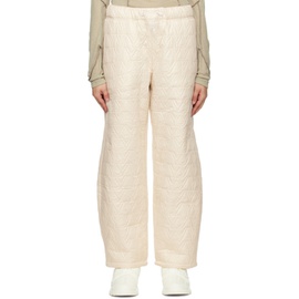 OPEN YY Beige YY Quilted Trousers 232731F087013