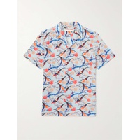 ORLEBAR BROWN Hibbert Camp-Collar Printed Voile Shirt 1647597307735358