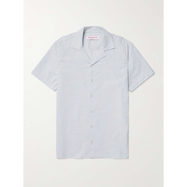  ORLEBAR BROWN Travis Camp-Collar Striped Cotton Shirt 1647597307746451