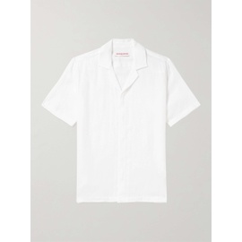 ORLEBAR BROWN Maitan Embroidered Camp-Collar Linen Shirt 1647597330227348