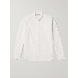 ORLEBAR BROWN Dekker Grandad-Collar Pinstriped Cotton-Poplin Shirt 1647597298589802