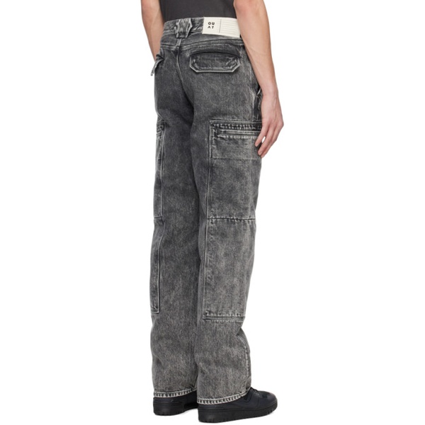  OUAT Black Cargo Jeans 241206M186001