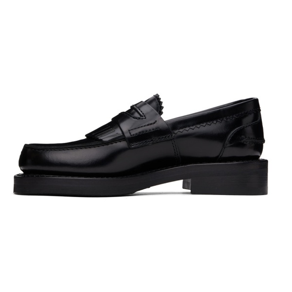  아워 레가시 OUR LEGACY Black Fringed Loafers 241803F121004