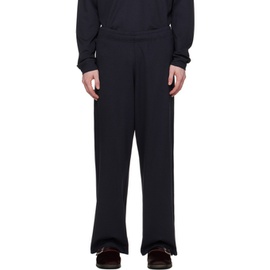 아워 레가시 OUR LEGACY Navy Reduced Trousers 241803M191006