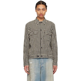 아워 레가시 OUR LEGACY Black & 오프화이트 Off-White Check Shirt 241803M180011