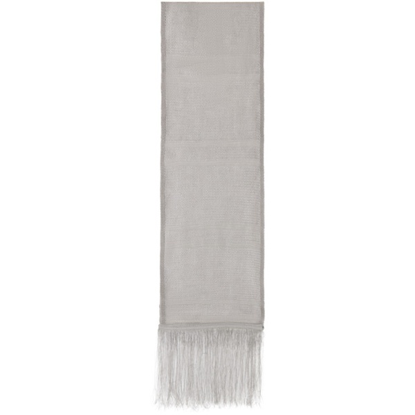  아워 레가시 OUR LEGACY Gray Piano Scarf 241803M150002