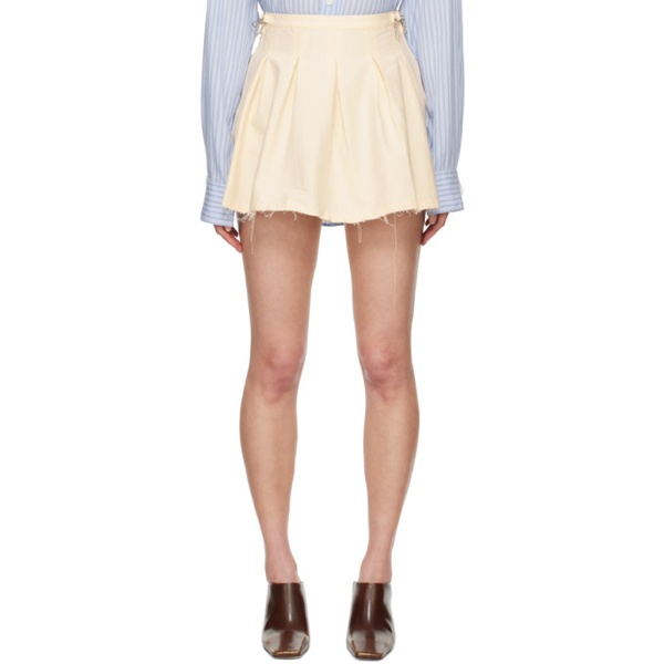  아워 레가시 OUR LEGACY 오프화이트 Off-White Object Miniskirt 241803F090003