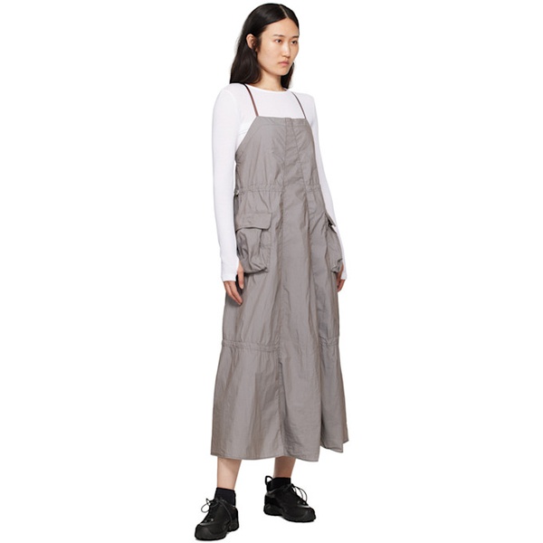  아워 레가시 OUR LEGACY Gray Parachute Midi Dress 241803F054001