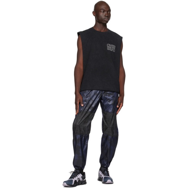 OVER OVER Navy Paneled Track Pants 232804M190001