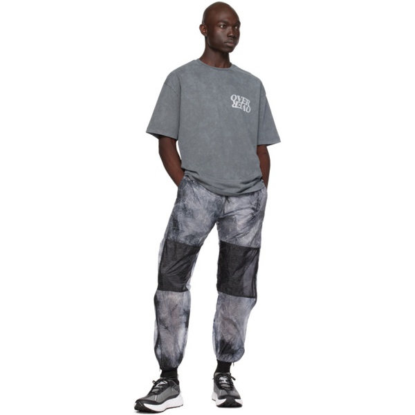  OVER OVER Gray Paneled Track Pants 232804M190000
