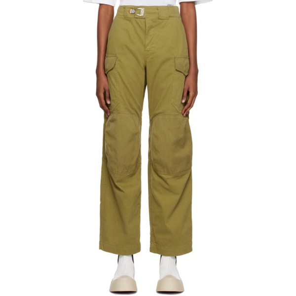  Objects IV Life Khaki Stamped Cargo Pants 231537F087001