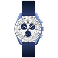 Oceanaut MEN'S Orbit Chronograph Leather White Dial Watch OC7585