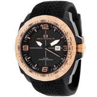 Oceanaut MEN'S Racer Silicone Black Dial Watch OC1111