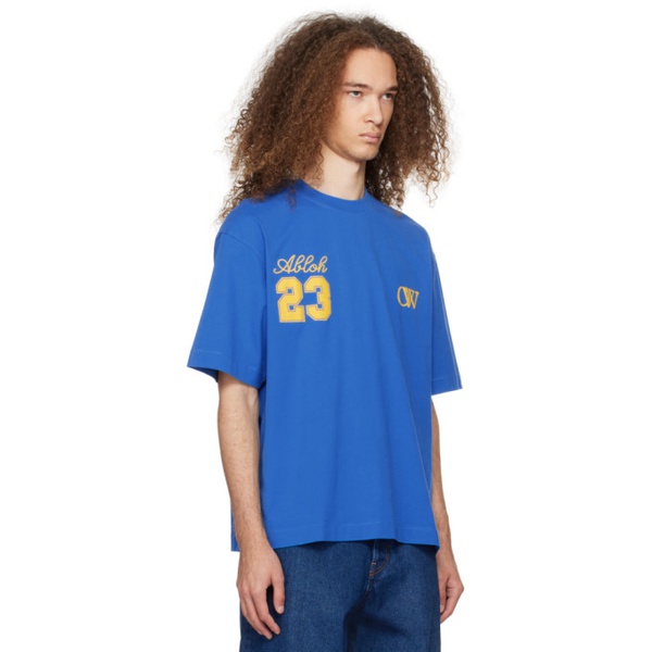  오프화이트 Off-White Blue OW 23 Skate T-Shirt 241607M213031