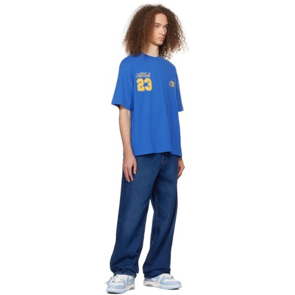  오프화이트 Off-White Blue OW 23 Skate T-Shirt 241607M213031
