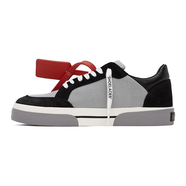  오프화이트 Off-White Gray & Black New Low Vulcanized Sneakers 241607M237007