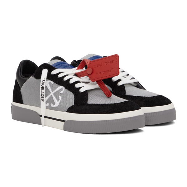  오프화이트 Off-White Gray & Black New Low Vulcanized Sneakers 241607M237007