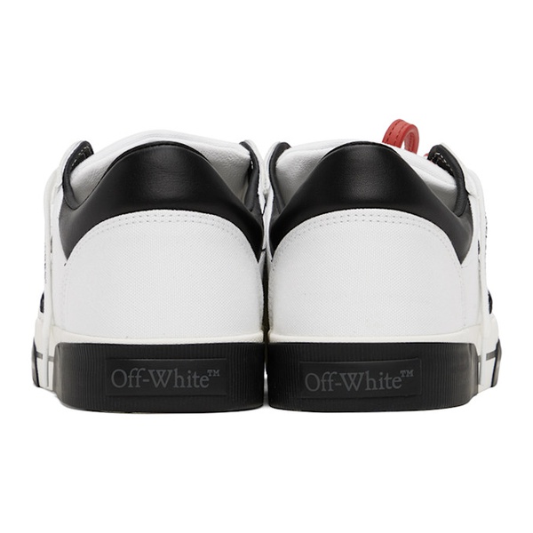  오프화이트 Off-White White & Black New Low Vulcanized Sneakers 241607M237011