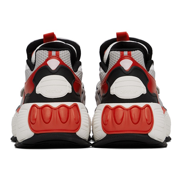  오프화이트 Off-White Red & Gray Glove Slip On Sneakers 241607M237013