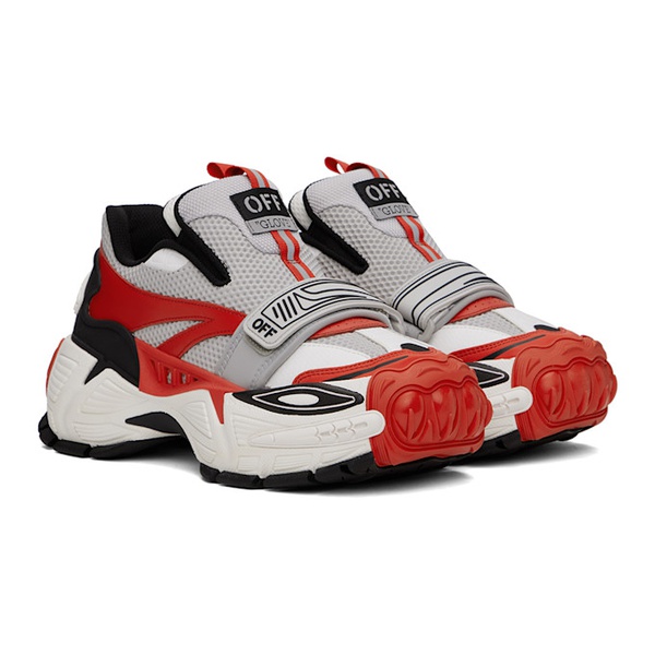  오프화이트 Off-White Red & Gray Glove Slip On Sneakers 241607M237013