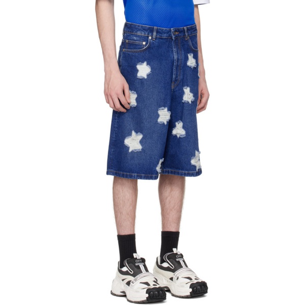  오프화이트 Off-White Blue Stars Denim Shorts 241607M193000