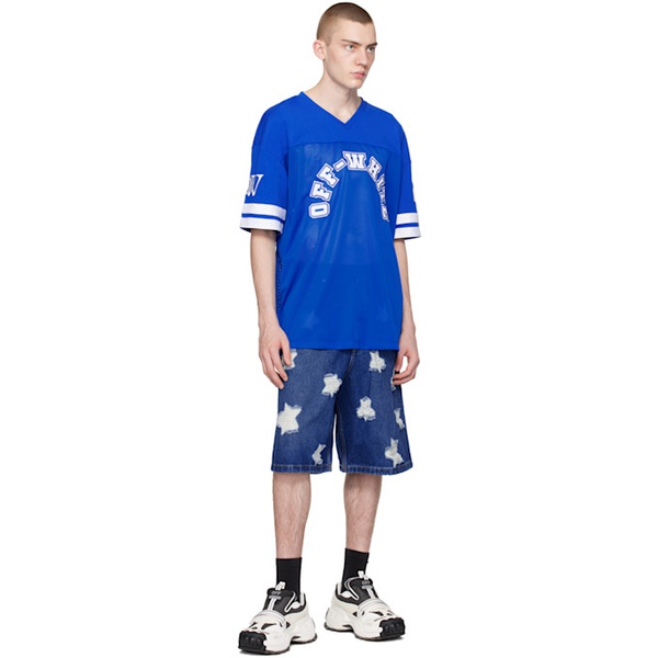  오프화이트 Off-White Blue Stars Denim Shorts 241607M193000