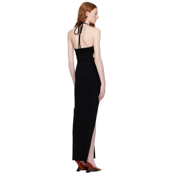  오프화이트 Off-White Black Cutout Maxi Dress 231607F052007