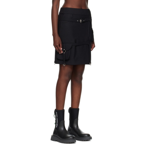  오프화이트 Off-White Black Harness Midi Skirt 232607F092003