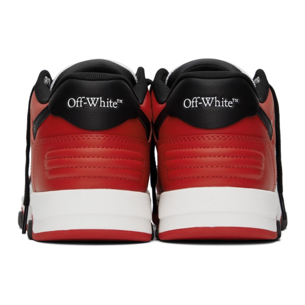  오프화이트 Off-White Red & Black Out Of Office Sneakers 241607M237030