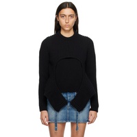 오프화이트 Off-White Black Meteor Cut Out Sweater 232607F096002