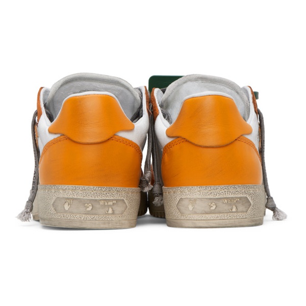  오프화이트 Off-White Orange & White 5.0 Sneakers 231607M237072