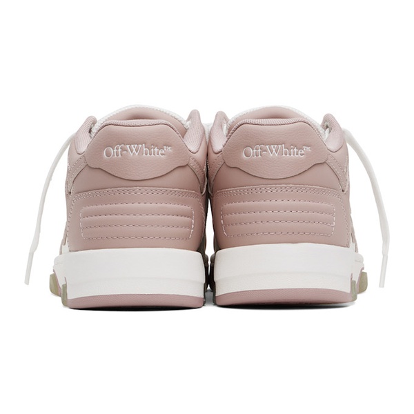  오프화이트 Off-White White & Pink Out Of Office Sneakers 242607F128013