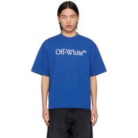 오프화이트 Off-White Blue Big Bookish Skate T-Shirt 242607M213005