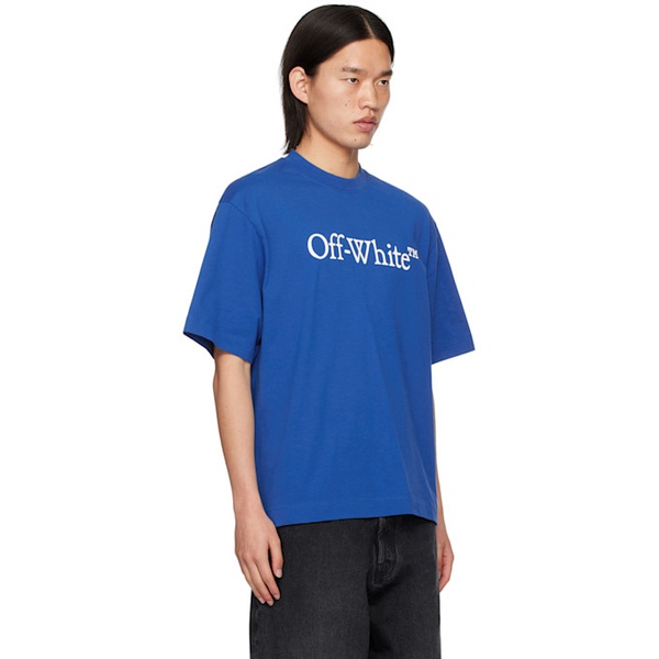  오프화이트 Off-White Blue Big Bookish Skate T-Shirt 242607M213005