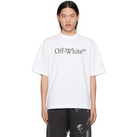 오프화이트 Off-White White Big Bookish Skate T-Shirt 242607M213008