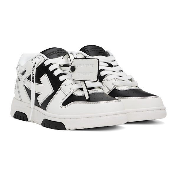  오프화이트 Off-White Black & White Out Of Office Sneakers 242607M237018