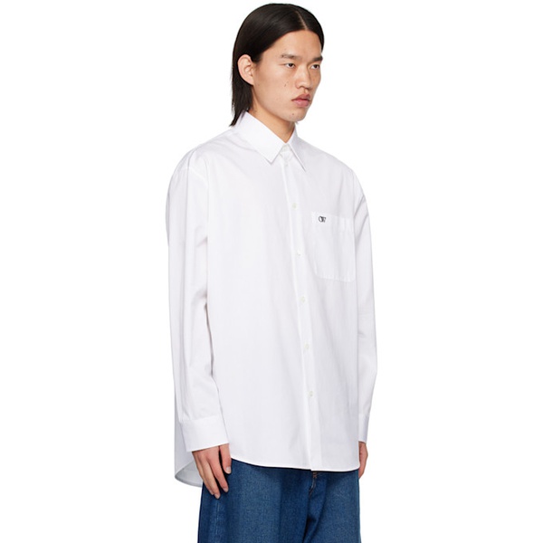  오프화이트 Off-White White OW Shirt 242607M192007