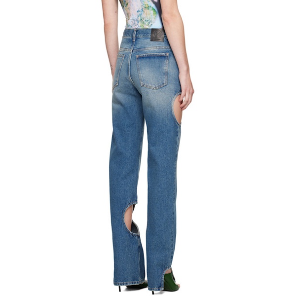  오프화이트 Off-White Blue Meteor Jeans 242607F069001