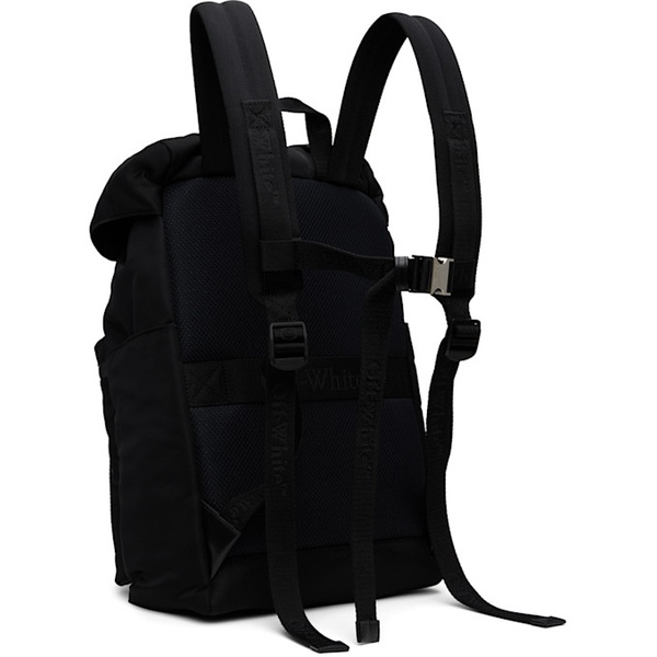  오프화이트 Off-White Black Outdoor Flap Backpack 242607M166000