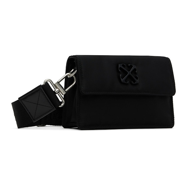  오프화이트 Off-White Black Nylon Mini Soft Jitney Bag 242607M170006