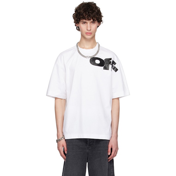  오프화이트 Off-White White Shared Logo Skate T-Shirt 242607M213027