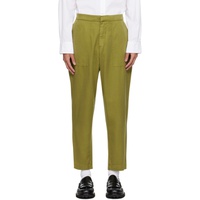 Officine Generale Green Paolo Trousers 241305M191000