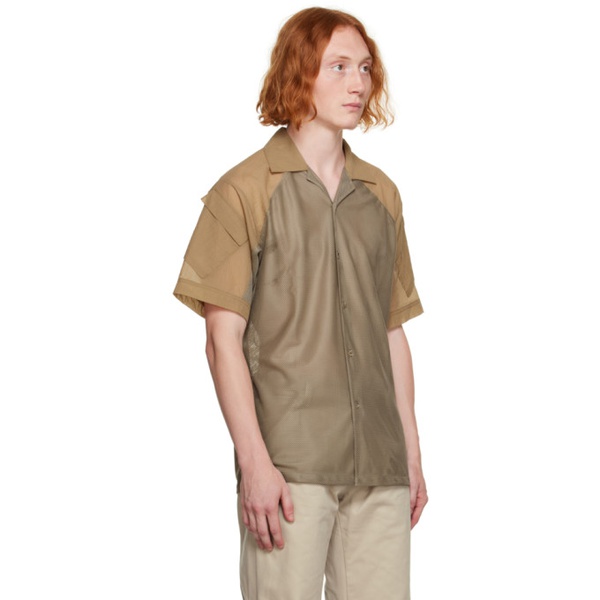  Olly Shinder Khaki Flap Pocket Shirt 232077M192000