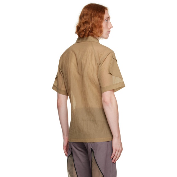  Olly Shinder Beige Flap Pocket Shirt 232077M192001